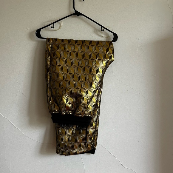 Premium Superstar Adidas Women’s Reversible Gold/Black Track Pants - Picture 3 of 11